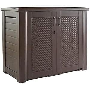 123-gal Rubbermaid Decorative Outdoor Storage Cabinet (brown) $178 + Free S&H