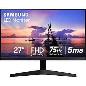 27” Samsung T35F FHD IPS 75Hz AMD FreeSync 3-Sided Borderless Monitor $100 + Free Shipping