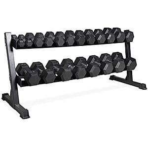550-Lb CAP Dumbbell Set w/ Horizontal 2-Tier Rack $590 + Free S&H