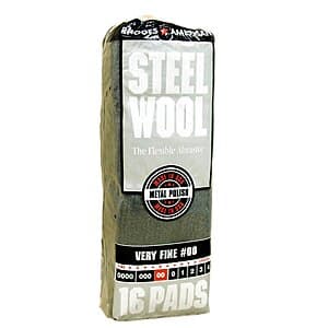 16-Pad Homax Steel Wool (Very Fine Grade #00) $3.75