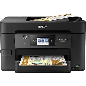 Epson WorkForce Pro WF-3820 Wireless All-in-One Inkjet Printer $100 + Free S&H