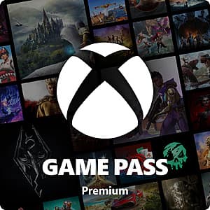 Xbox Game Pass Premium subscription card or promotional image showing the 3-month subscription period.