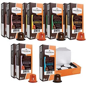 120-Ct Fresh Roasted Coffee Espresso Pods for Nespresso OriginalLine Brewers (variety) $16.90 w/ Subscribe & Save
