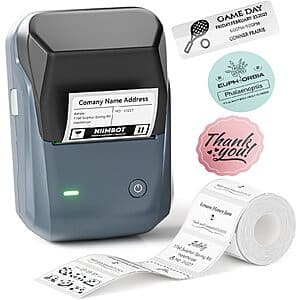 Prime Members: NIIMBOT B1 Thermal Label Printer + 230-Count 2"x1.18" Labels $15 + Free Shipping