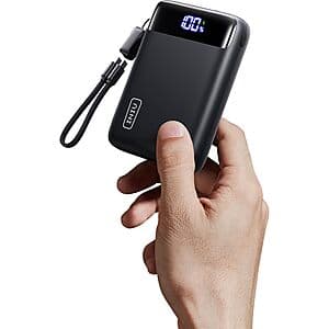 20000mAh INIU 3-Port up to 22.5W USB-C Fast Charging Power Bank $16.80