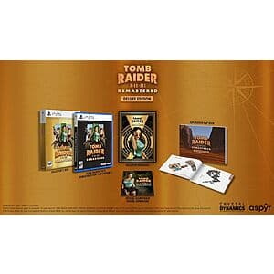 Tomb Raider I-III Remastered Starring Lara Croft Deluxe Edition (PS5) $30