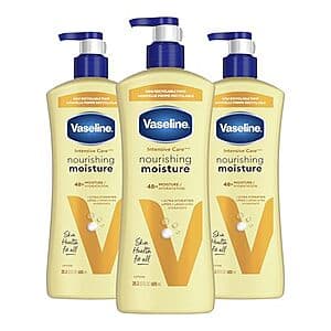 3-Pack 20.3-Oz Vaseline Intensive Care Nourishing Moisture Body Lotion $8.25 w/ Subscribe & Save