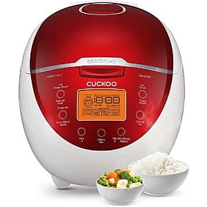 CUCKOO 6-Cup Micom Rice Cooker w/ Fuzzy Logic Technology, Red (CR-0655F) $70 + Free Shipping