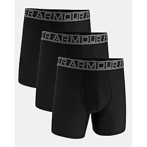 3-Pack Under Armour Men's UA 6" Essential Tech or Mesh Boxerjock (Various) $18.85 + Free Shipping