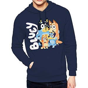 Men's Bluey Graphic Hoodie Sweatshirt (The Family, Various Sizes) $12.95