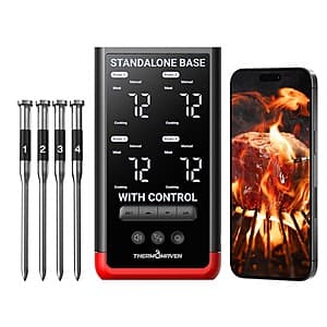 ThermoMaven P4 Smart Bluetooth Wireless Meat Thermometer w/ 4 Probes $100 + Free S&H