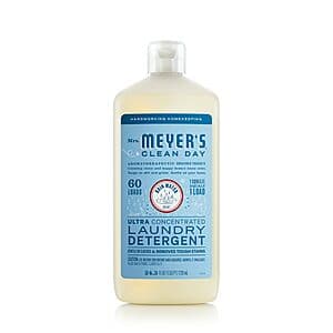 24.3-Oz (60-Load) Mrs. Meyer's Ultra Concentrated Laundry Detergent (Rain Water) $11.35 w/ Subscribe & Save