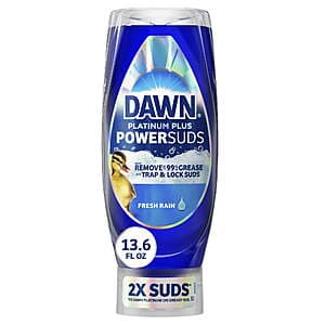 13.6-Oz Dawn Platinum Plus PowerSuds Liquid Dish Soap + $2 Walmart Cash $4.15 & More + Free Store Pickup