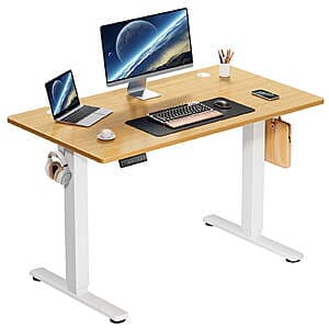 edx Single Motor Electric Standing Desks (Various): 48"x24" $73, 40"x24" $66 & More + Free Shipping