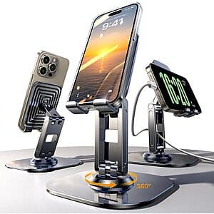 2-Pack LISEN Tripod Cell Phone Desktop Stand $7.80