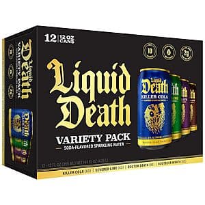 Select Accts: 12-Ct 12-Oz Liquid Death Soda-Flavored Sparkling Water Variety Pack $9.75 w/ Subscribe & Save