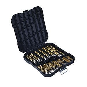 100-pc Tool Shop Titanium Twist Drill Bit Set $7 + Free Store Pickup