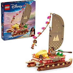529-Pc LEGO Disney Moana's Adventure Canoe Building Toy Set $34.50