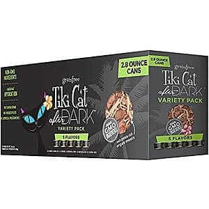 12-Pack 2.8-Oz Tiki Cat After Dark Wet Adult Cat Food (Variety Pack) $13.85 w/ Subscribe & Save
