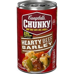 18.8-Oz Campbell's Chunky Soup (Hearty Beef Barley) $1.40 w/ S&S