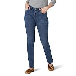 Lee Women's Ultra Lux Comfort with Flex Motion Straight Leg Jeans (Various) $15.30