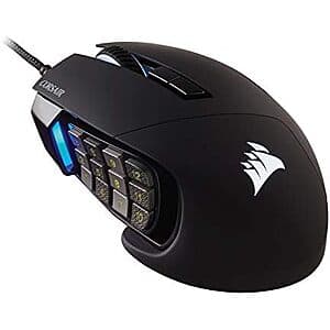 Prime: Corsair Scimitar RGB Elite MOBA/MMO 18000 DPI Optical Wired Gaming Mouse $50 + Free S&H