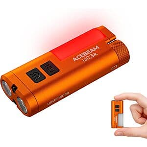 ACEBEAM UC3A Rechargeable / AAA 900 Lumen EDC Mini Flashlight $20