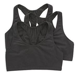 Hanes Women's Racerback Cotton T-Back Bralette (3 Colors) $7.50