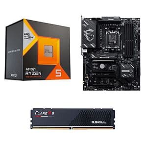 AMD Bundles: Ryzen 5 7600X3D CPU + 16GB G.Skill RAM + MSI B850 Gaming Pro MB $400 (Select Stores) & More + Free Pickup