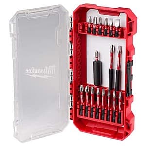 18-Piece Milwaukee Shockwave Assorted 1/4" Hex Impact Driver Bit Set $10 + Free Store Pickup