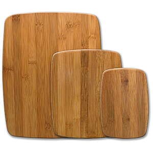 3-Piece Farberware Kitchen Bamboo Cutting Board Set (11x14", 8x10" & 8x5.5") $8.20