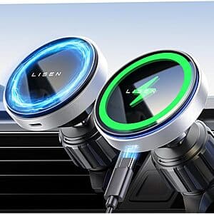 Prime Members: LISEN 15W MagSafe Car Charger for Vent $8.15 & More + Free S&H