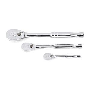 3-Piece GEARWRENCH 84-Tooth Teardrop Ratchet Set (1/4", 3/8", 1/2") $50 + Free Shipping