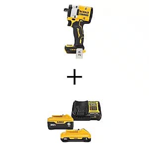 DeWALT ATOMIC 20V MAX Brushless 1/2" Impact Wrench w/ 6Ah & 4Ah Batteries $199 + Free S&H