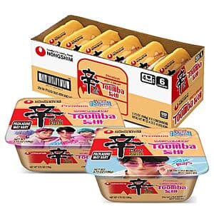 6-Pk 3.73-Oz Nongshim Shin Ramyun Instant Noodle Bowls (Spicy & Creamy Toomba) $6.60 w/ S&S