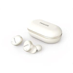 Refurb: Philips T4556 True Wireless ANC Earbuds (White) $14