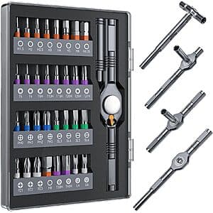 32-in-1 Wesdut T-Handle Magnetic Ratchet Screwdriver Set $13.20