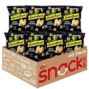 Select Locations: 40-Count 0.625-Oz Smartfood Flavored Popcorn (White Cheddar) $11.55 w/ Subscribe & Save