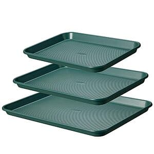 3-Pc CAROTE Nonstick Baking Pan Set (13x9", 15x10", 17x12") $20