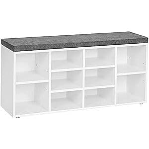 Vasagle Shoe Storage Bench w/ Cushion Seat (40.9 x 18.9 x 11.8") $63 + Free Shipping