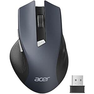 Prime Members: acer Ergonomic 2.4GHz 1600DPI Wireless Mouse w/ Receiver $10 + Free S&H