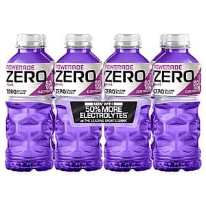 8-Pk 20-Oz POWERADE ZERO Sports Drink (Grape) $3.30 w/ S&S