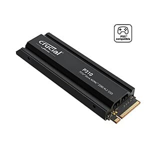 4TB Crucial P310 PCIe Gen4 2280 NVMe M.2 SSD w/ Heatsink $202 + Free Shipping