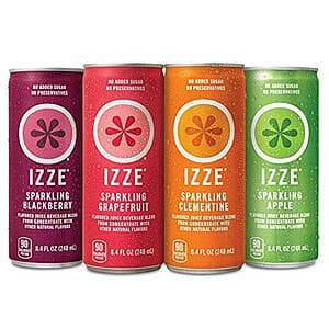 24-Pk 8.4oz IZZE Sparkling Juice (4-Flavor Variety Pack) $13.50 w/ S&S