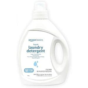 82.5-Oz Amazon Basics Super Concentrated Liquid Laundry Detergent (Various) $5.30 w/ Subscribe & Save