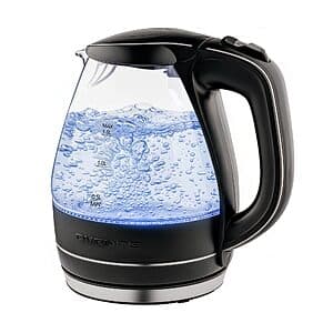 1.5L Ovente Borosilicate Glass Electric Kettle $15.15
