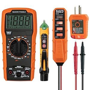 Klein Tools Digital Multimeter Electrical Tester Set $49.50 + Free Shipping