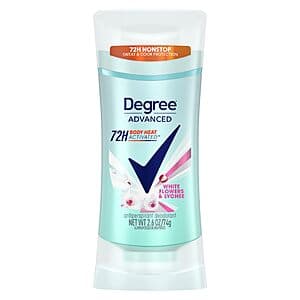 2.6-oz Degree Advanced Antiperspirant Deodorant (White Flowers & Lychee) $2.50 w/ S&S