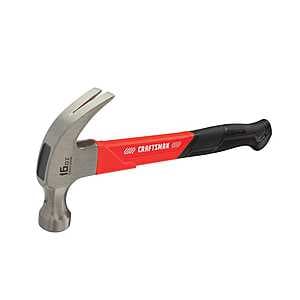 Craftsman 16-Oz Smooth Face General Purpose Claw Hammer w/ Fiberglass Handle $6 + Free Store Pickup