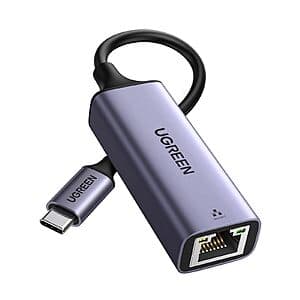 UGREEN USB-C to Gigabit 1000Mbps Ethernet Adapter $9